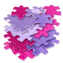 WOOPIE Mata Sensoryczna Ortopedyczna Puzzle 11 el. - Kolor Różowy/Fioletowy