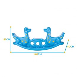 WOOPIE Bujak Wieloosobowy Dino Huśtawka Równoważna Niebieska