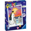 CreArt CreArt Pingwiny Malowanie Po Numerach Ravensburger 23702