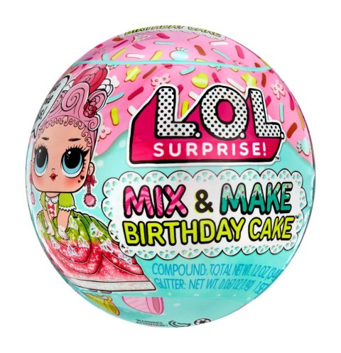 LOL Surprise 593140EUC L.O.L. Surprise Mix & Make Birthday Cake Tots Asst in PDQ